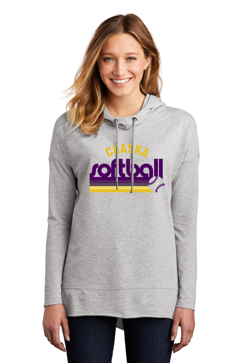 Chaska Softball Retro Print Women's Featherweight Hoodie