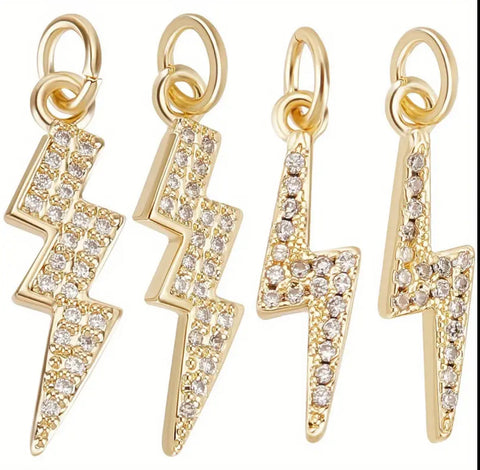 Lightning Bolt Storm Charm, 2 Styles