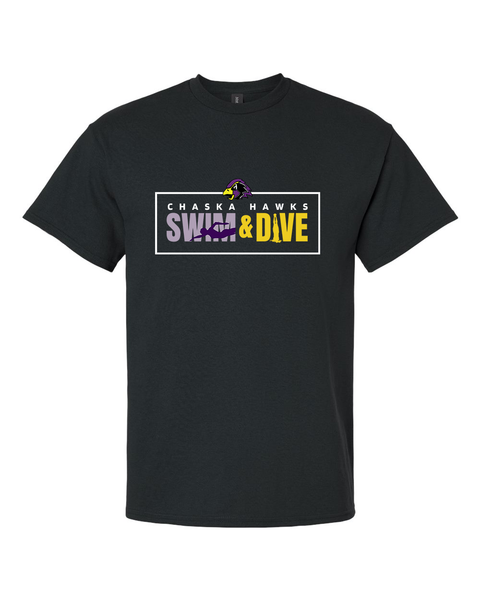 Chaska Hawks Swim & Dive Adult Unisex Tee, 3 colors available