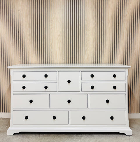 Ten Drawer Dresser (Matching Nightstands Available Separately)
