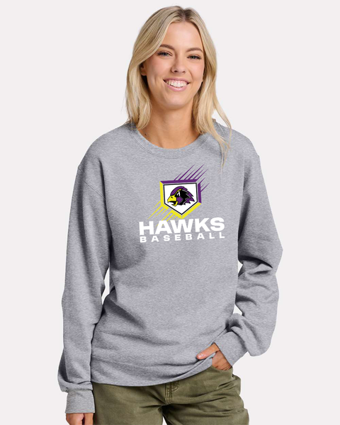Chaska Hawks Baseball Diamond Ultra Soft Unisex Crewneck Sweatshirt