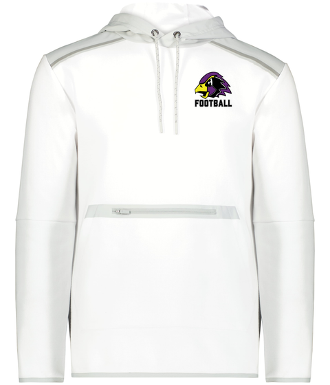 Chaska Hawks Football Premium Tech Pullover - White