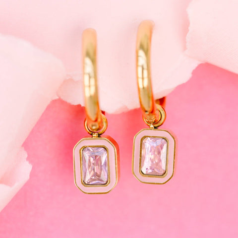Pink Gem Charms