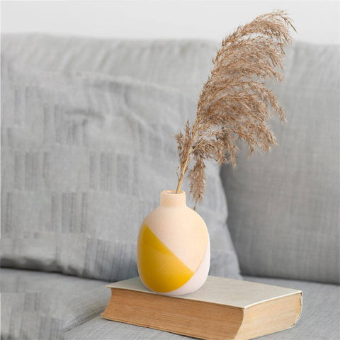 Truu Design Dipped Glaze Bud Vase, 3"D x 4"H