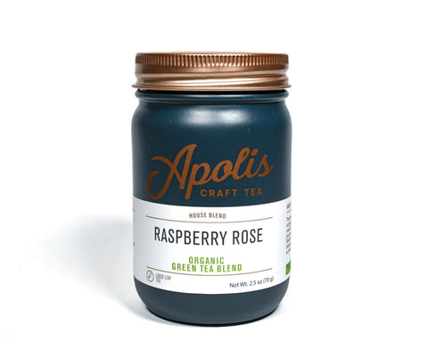 Raspberry Rose Organic Tea - 15 bags in jar