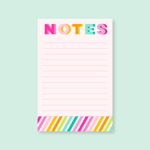 Notepad | 4"x6" | Rainbow Stripes