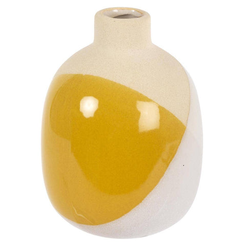 Truu Design Dipped Glaze Bud Vase, 3"D x 4"H