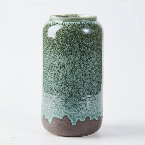 Truu Design Dipped Glaze Ceramic Vase, 5.1"x10"