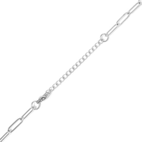 18K PVD Gold Carabiner "Dream" Paperclip Charm Necklace