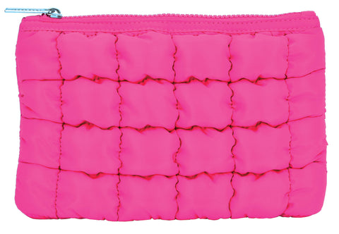 PRETTY PINK PUFFY POUCH