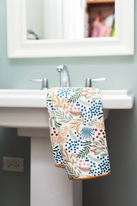 Anywhere Towel - Multi Leaf in Gold