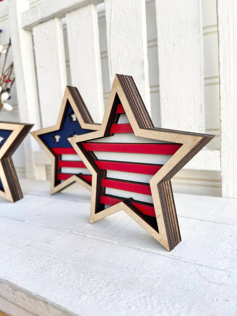 Patriotic Stars, Patriotic Decor, July 4th Decor