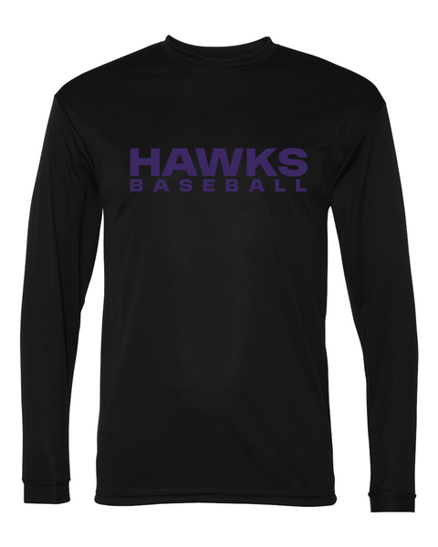 Chaska Hawks Baseball Long-Sleeve Performance Tee - Adult & Youth