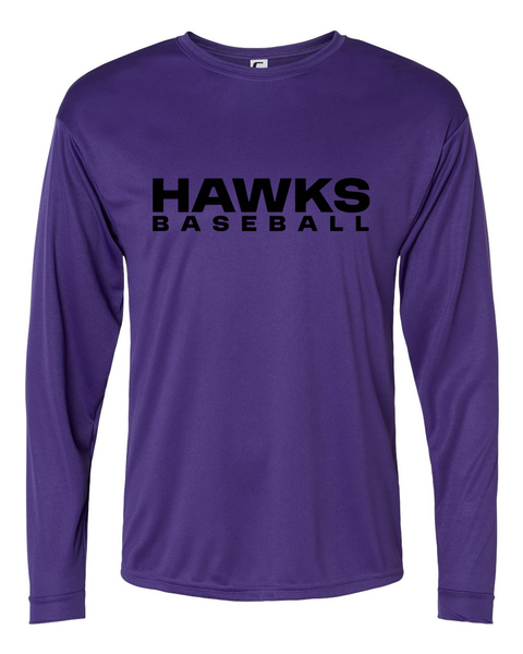 Chaska Hawks Baseball Long-Sleeve Performance Tee - Adult & Youth