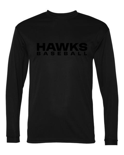 Chaska Hawks Baseball Long-Sleeve Performance Tee - Adult & Youth
