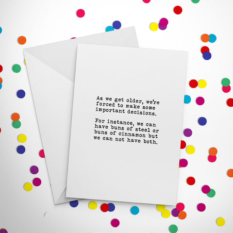 Buns of Cinnamon Birthday Card