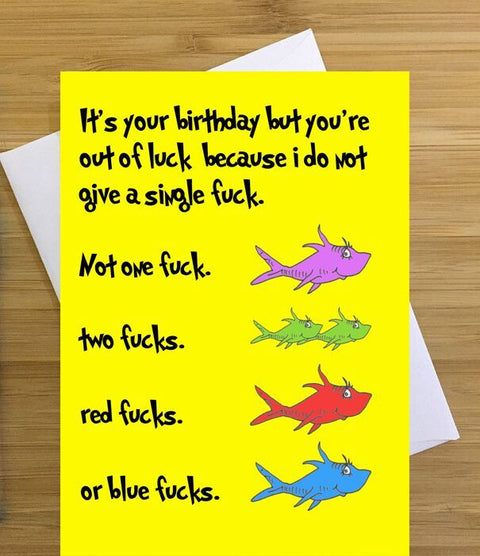 Out of Luck Greeting Card
