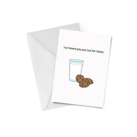 Put Out for Santa Christmas Card