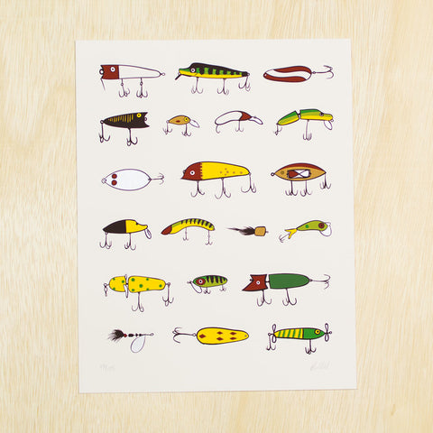 Vintage Lures Print