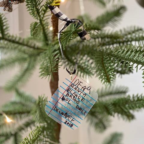 Letter to Santa Keepsake Ornament Kit