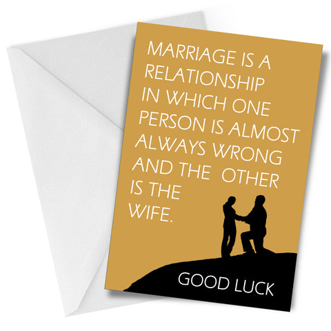 Wife is Right Greeting Card CLEARANCE